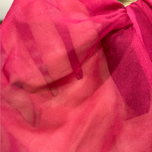 NWOT Ieena for Mac Duggal ruched cut out puff sleeve gown - Picture 15 of 15